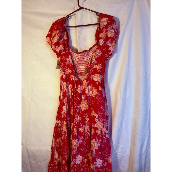 Coco + Jaimeson Pink Cottagecore Boho Pink Floral Maxi Dress New Womens XL Indie - Picture 4 of 4